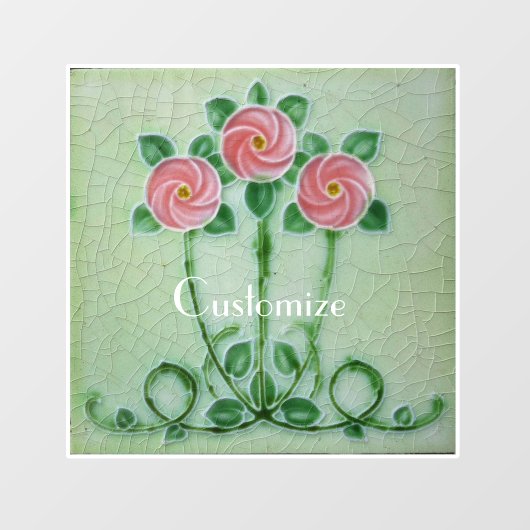 Drie roze rozen Thunder_Cove Raamsticker (Vel)