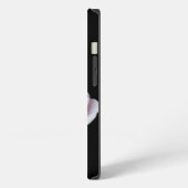 Drie roze rozen. Voeg tekst toe. iPhone Hoesje (Linkerkant)