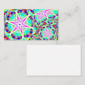 Drie roze sterren visitekaartje (Voorkant / Achterkant)