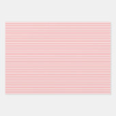 Drie roze streepjes inpakpapier vel (Voorkant 2)