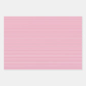 Drie roze streepjes inpakpapier vel (Voorkant)