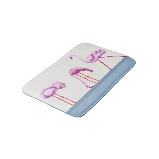 Drie roze vlammen badmat (Gekanteld)