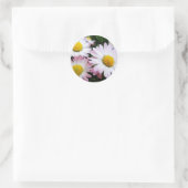 Drie roze zeeschildpadden ronde sticker (Tas)
