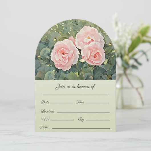 Drie  Rozen Kaart (Staand voorkant)