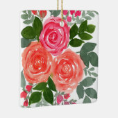 DRIE ROZEN KERAMISCH ORNAMENT (Rechts)