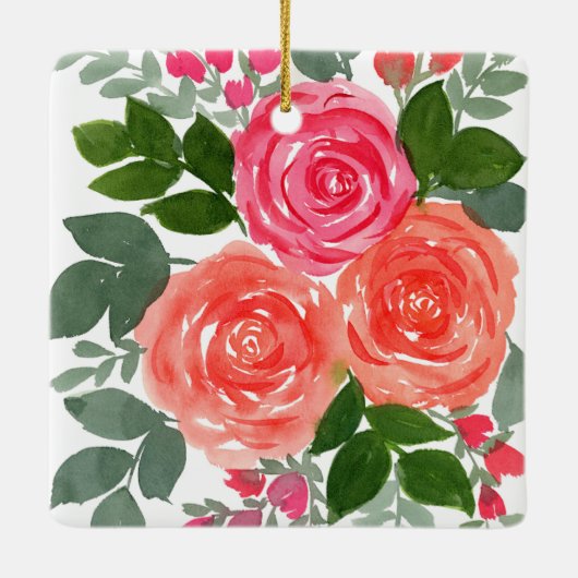 DRIE ROZEN KERAMISCH ORNAMENT (Achterkant)