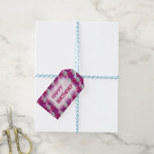Drie Rozen Pattern Birthday Gift Labels Cadeaulabel (Met Touw)
