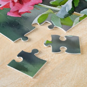 Drie Rozen Roos Tuin Kunst Puzzel Legpuzzel (Zijkant)