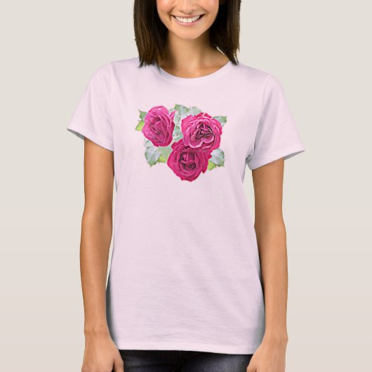 Drie  Rozen T-shirt (Voorkant)