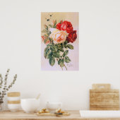 Drie Rozen Vintage Poster (Keuken)