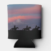 Drie ruiters, één horizon blikjeskoeler (Achterkant)