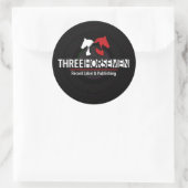Drie ruiters registreren sticker (Tas)