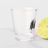 Drie ruitglas shot glas (Links)