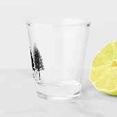 Drie ruitglas shot glas (Rechts)