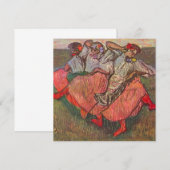 Drie Russische danseressen van Edgar Degas (Voorkant / Achterkant)