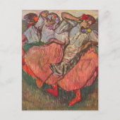 Drie Russische danseressen van Edgar Degas Briefkaart (Voorkant)