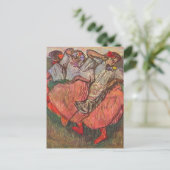 Drie Russische danseressen van Edgar Degas Briefkaart (Staand voorkant)