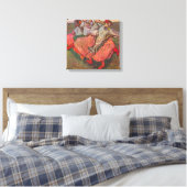 Drie Russische danseressen van Edgar Degas Canvas Afdruk (Insitu (Slaapkamer))