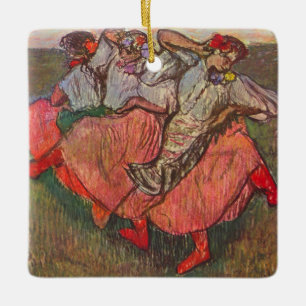 Drie Russische danseressen van Edgar Degas Keramisch Ornament