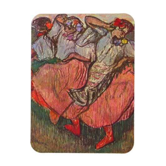 Drie Russische danseressen van Edgar Degas Magneet (Verticaal)