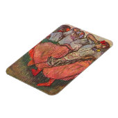 Drie Russische danseressen van Edgar Degas Magneet (Linkerzijde)