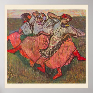 Drie Russische danseressen van Edgar Degas Poster