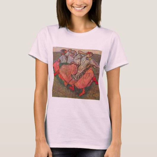 Drie Russische danseressen van Edgar Degas T-shirt (Voorkant)