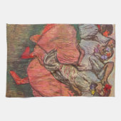 Drie Russische danseressen van Edgar Degas Theedoek (Horizontaal)