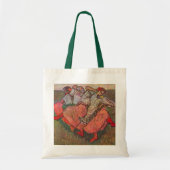 Drie Russische danseressen van Edgar Degas Tote Bag (Voorkant)