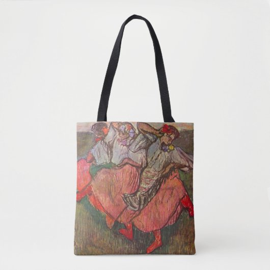 Drie Russische danseressen van Edgar Degas Tote Bag (Voorkant)