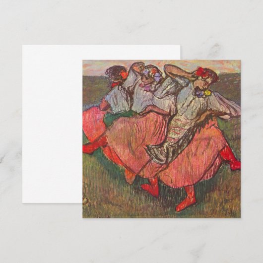Drie Russische dansers van Edgar Degas (Voorkant / Achterkant)