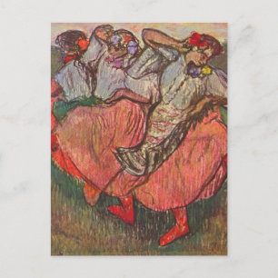 Drie Russische dansers van Edgar Degas Briefkaart