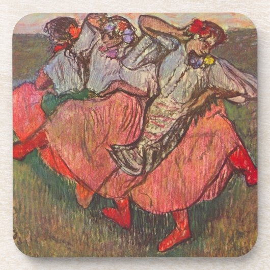 Drie Russische dansers van Edgar Degas Drankjes Onderzetter (Voorkant)