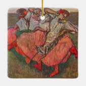 Drie Russische dansers van Edgar Degas Keramisch Ornament (Achterkant)