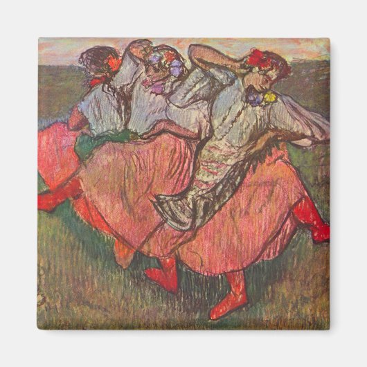 Drie Russische dansers van Edgar Degas Magneet (Voorkant)