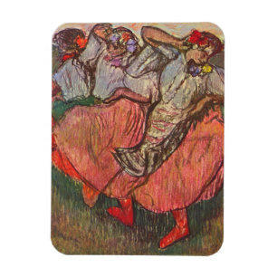 Drie Russische dansers van Edgar Degas Magneet