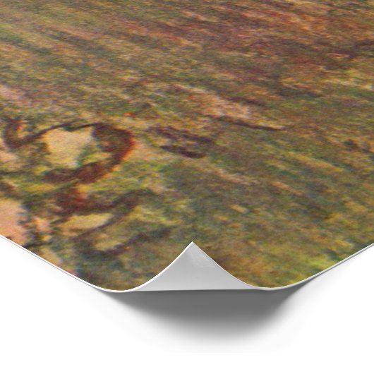 Drie Russische dansers van Edgar Degas Poster (Hoek)