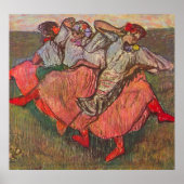 Drie Russische dansers van Edgar Degas Poster (Voorkant)