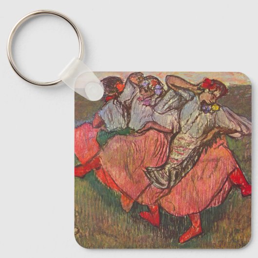 Drie Russische dansers van Edgar Degas Sleutelhanger (Voorkant)