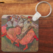 Drie Russische dansers van Edgar Degas Sleutelhanger (Achterkant)