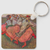 Drie Russische dansers van Edgar Degas Sleutelhanger (Achterkant)