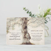 Drie rustieke repetitie diner kaart (Staand voorkant)