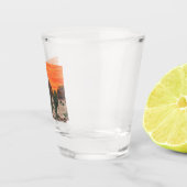 Drie Saguaro Cacti in een mooie woestijn Shot Glas (Rechts)