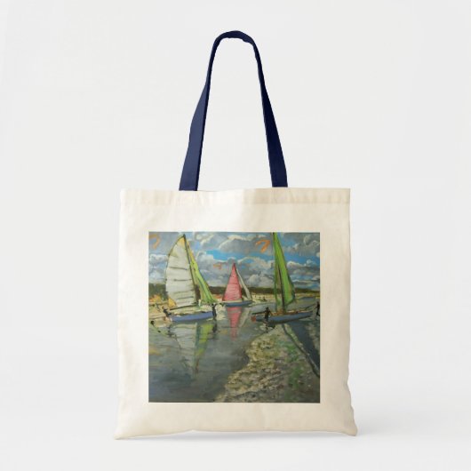 Drie Sailboten Bray Dunes Frankrijk Tote Bag (Voorkant)