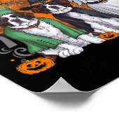 Drie Saint Bernard St. Bernard Hond Halloween Ghos Poster (Hoek)