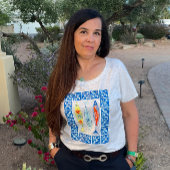 Drie Sardines + Blauwe Tegel Tri-Blend Shirt