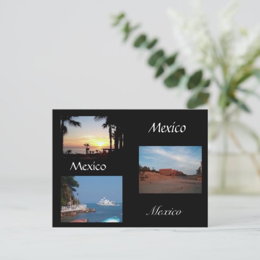 Drie scènes uit Mexico Briefkaart (Staand voorkant)