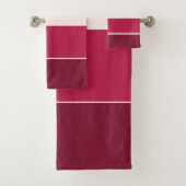 Drie schaduwen roze bad handdoek (Insitu)