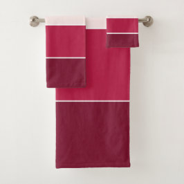 Drie schaduwen roze bad handdoek