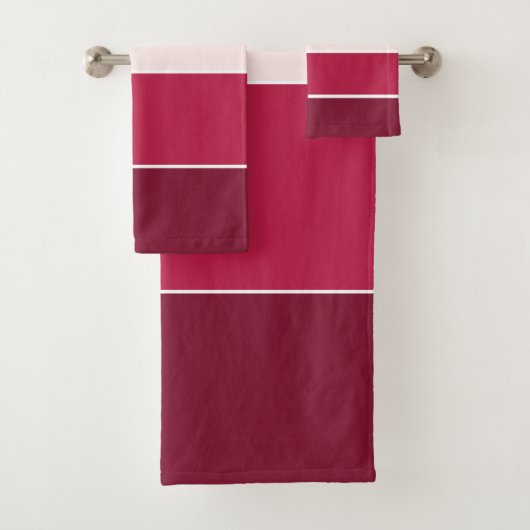 Drie schaduwen roze bad handdoek (Insitu)